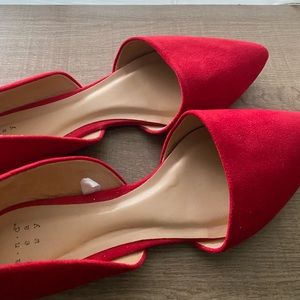 Women flats shoes red new size 8.5